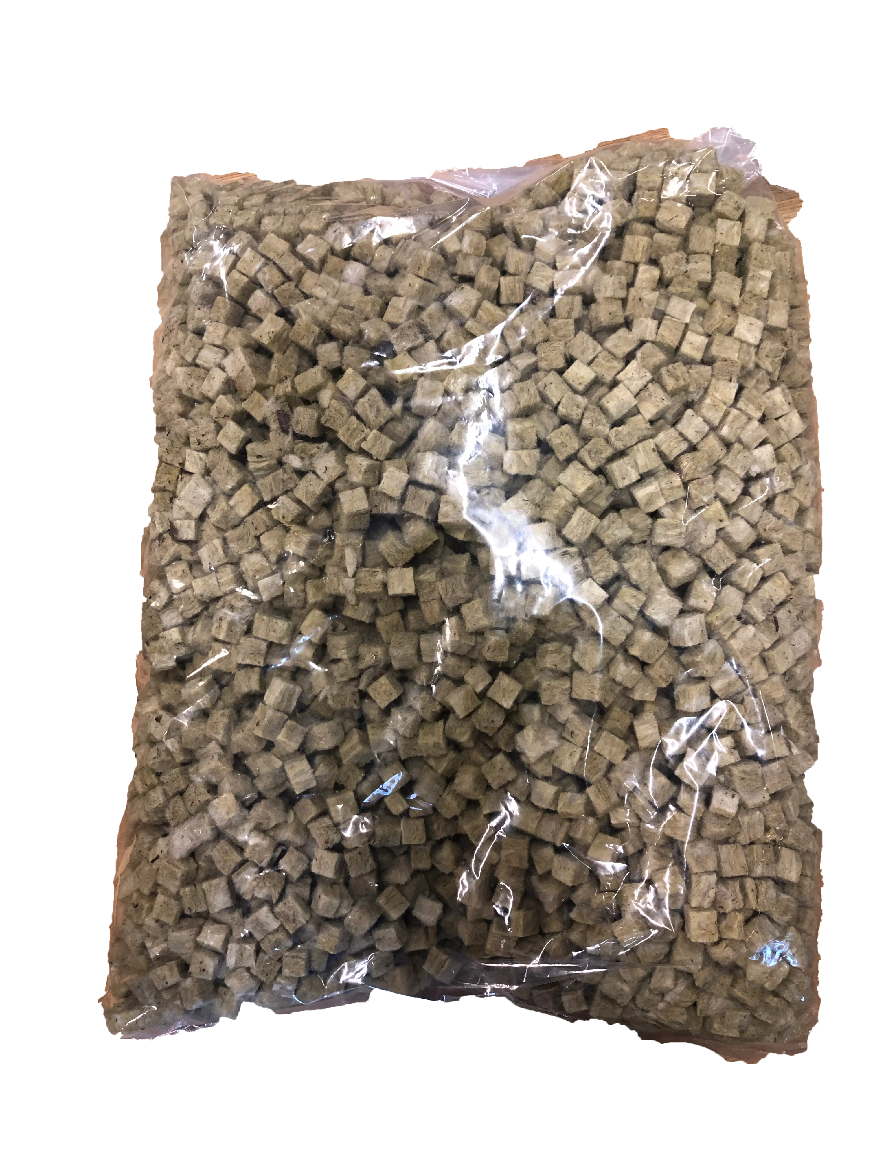 Bag of loose ½" Rockwool cubes 1LB