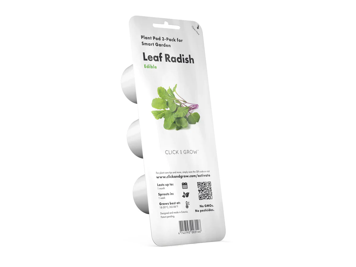 Click & Grow Refill 3-Pack - Leaf Radish
