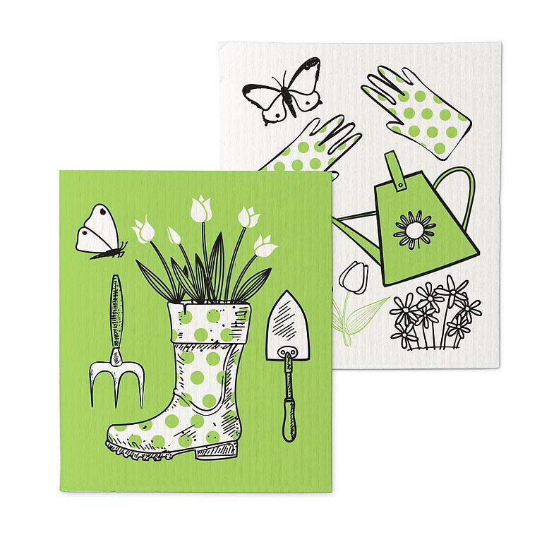 Garden Icons Dishcloths. Set of 2 - Image 2
