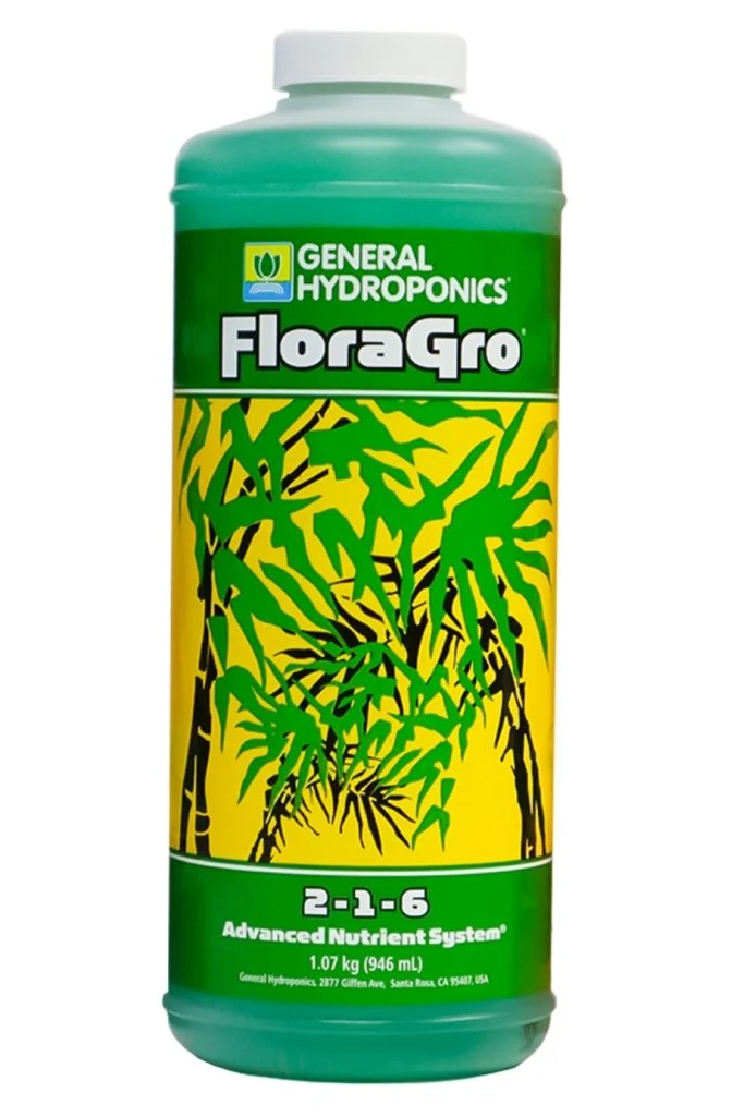 General Hydroponics | FloraGro | 2-1-6 | 1.13 kg 946ml 1 quart