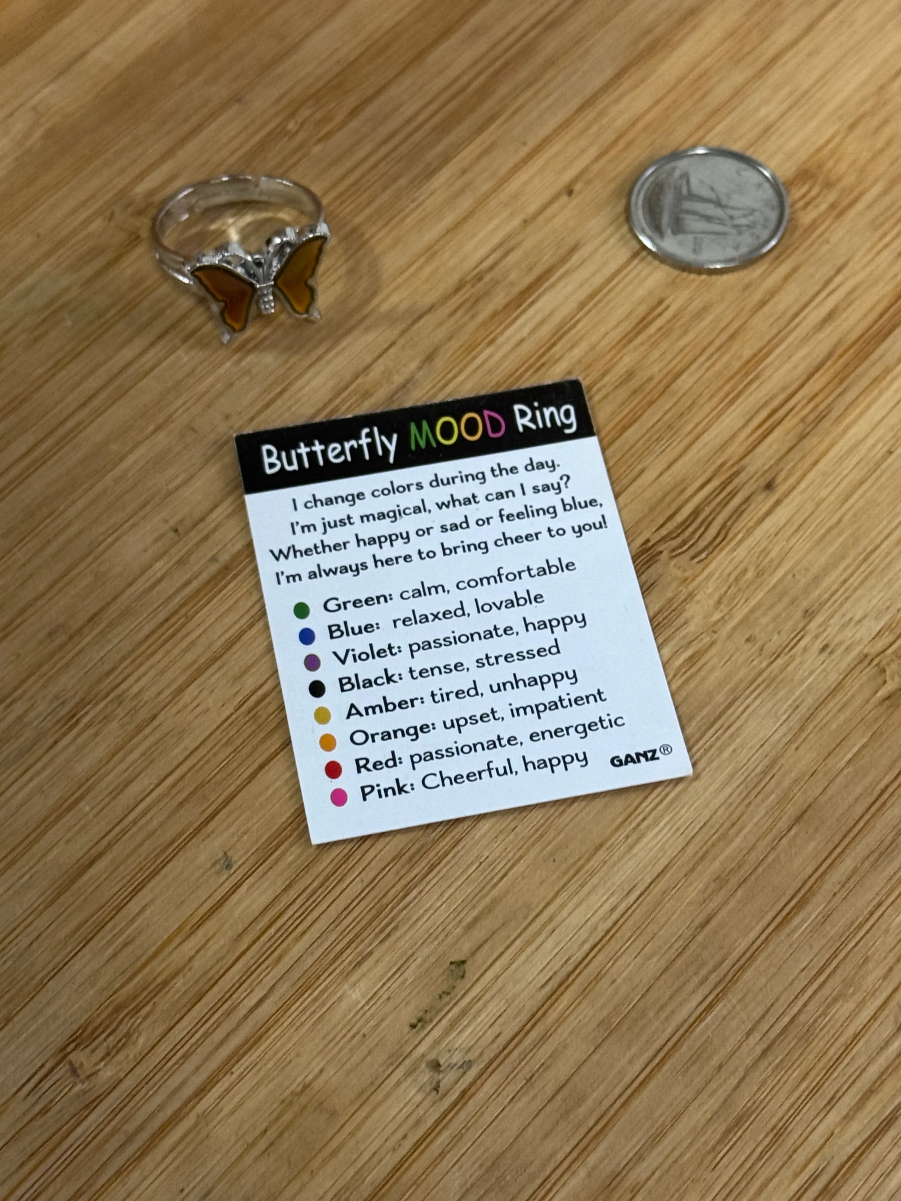 Good Luck Charm - Butterfly Mood Ring - Image 4