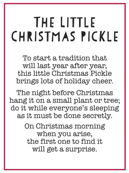 Good Luck Charm - The little Christmas Pickle - Image 2