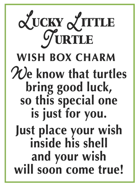 Good Luck Charm - Lucky Turtle Wish Box - Image 4