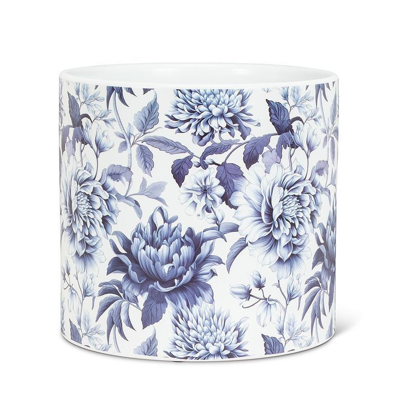 Large Chintz Print Planter 6.5"D