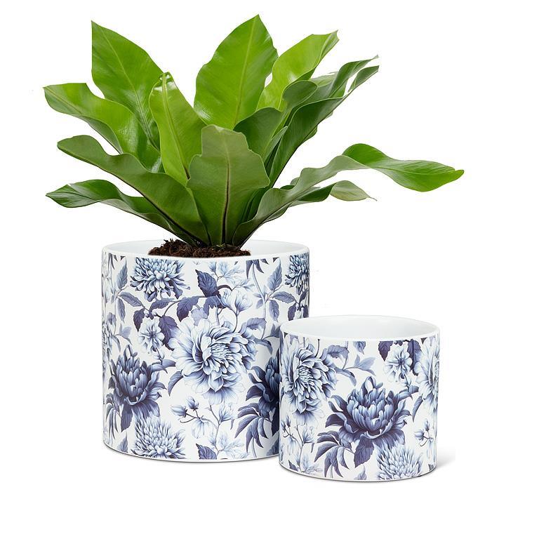 Large Chintz Print Planter 6.5"D - Image 2