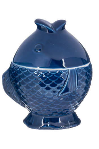 Modern Fish Container Large Dark Blue