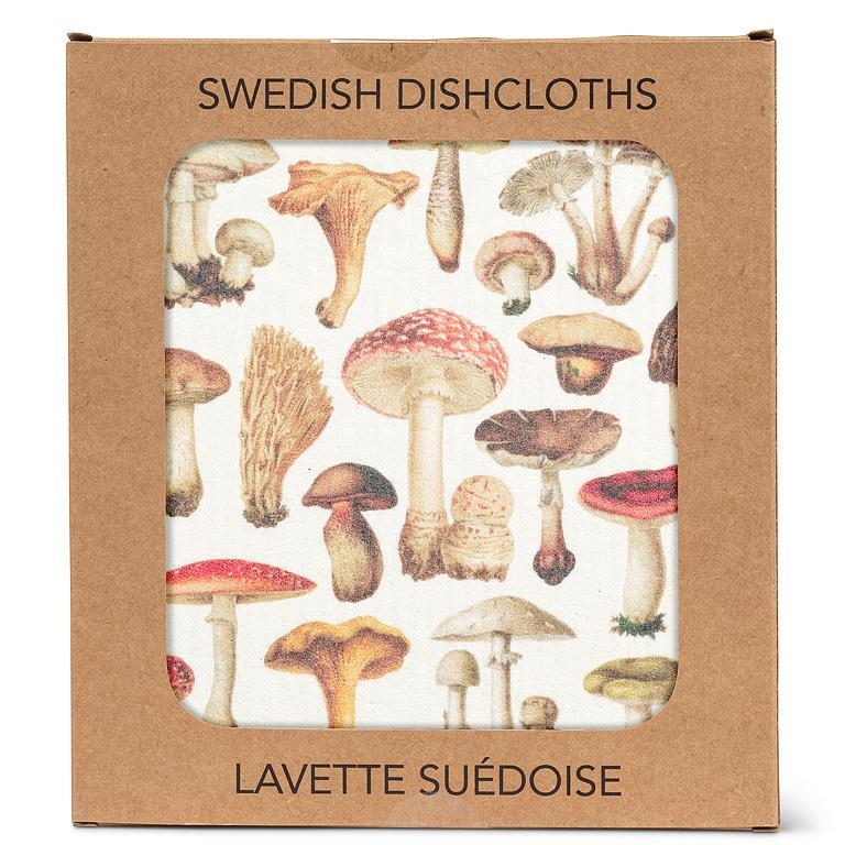 Mushrooms Single Swedish Dishcloth 6.75x7.5"L - Image 2