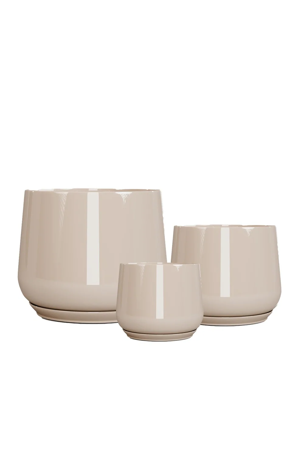 Nadia pot round large brown