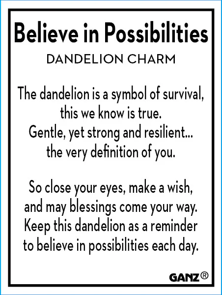 Believe in Possibilities - Dandelion Charms in a Basket - Image 2
