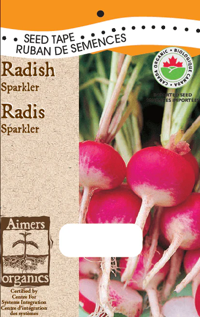 Radish Sparkler - Organic Seed Tape