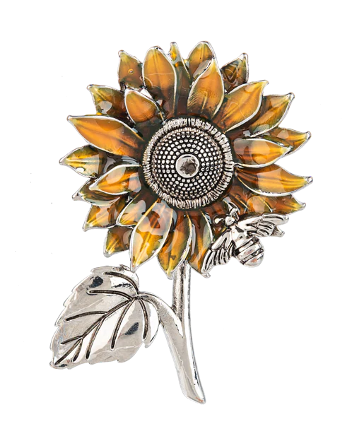 Sunflower Charms in a Basket