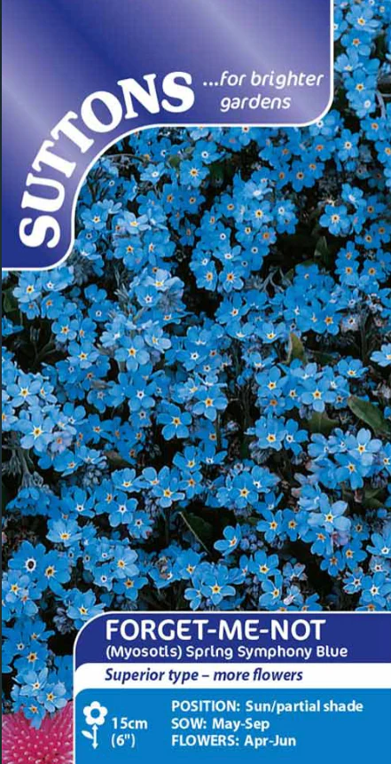 Suttons Seeds - Forget-Me-Not 'Spring Symphony Blue'