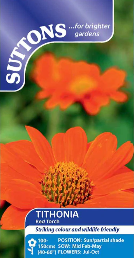 Suttons Seeds - Tithonia Red Torch