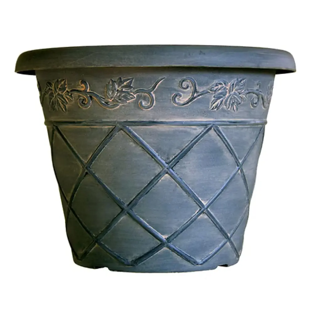 TVI Lattice Round Planter 18"