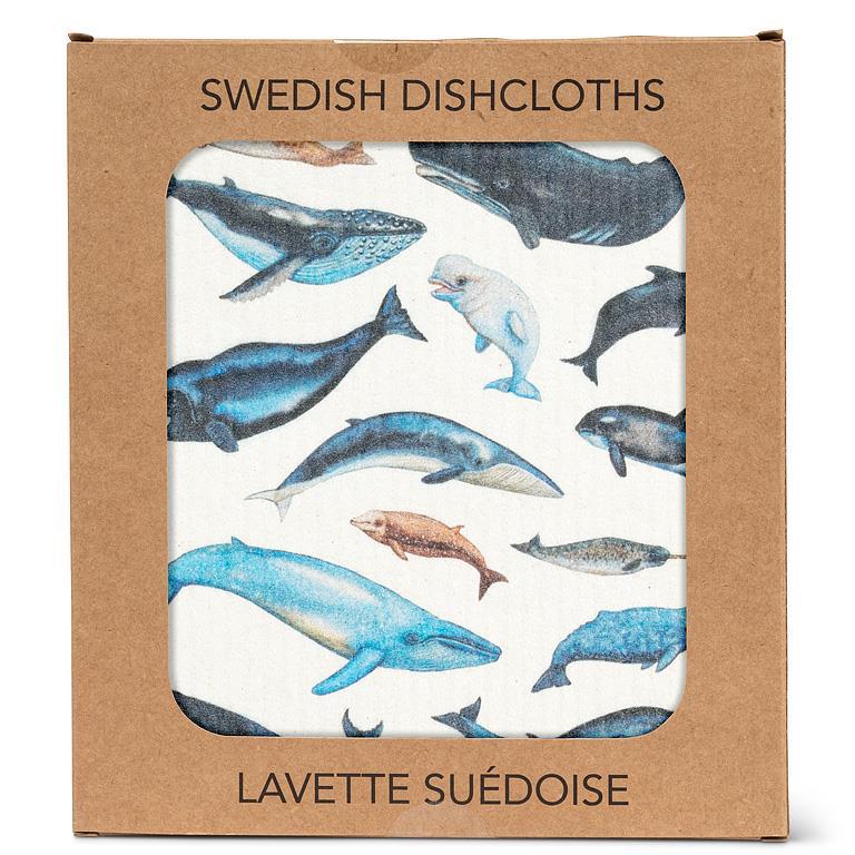Whales Dishcloth 6.75x7.5"L - Image 2