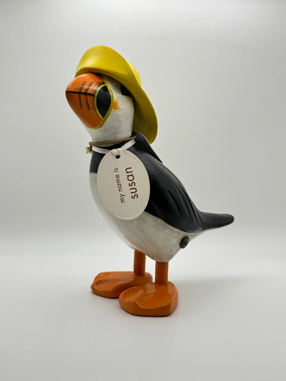 Wooden Puffin "Susan"